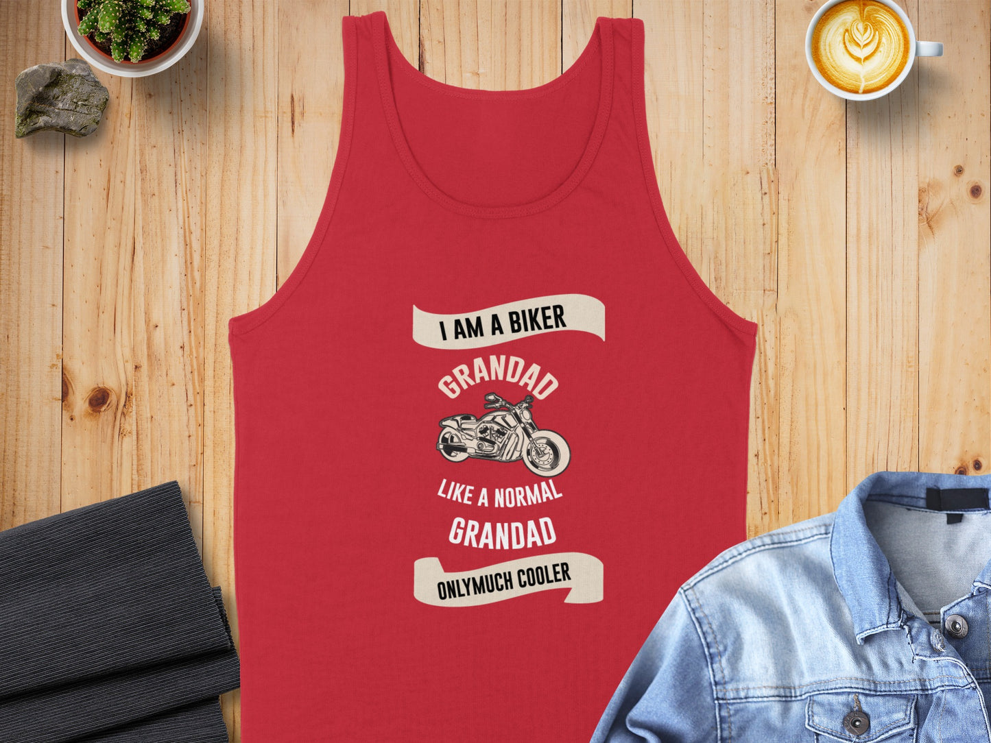 I Am a Biker Grandad Like a Normal Grandad Tank Top