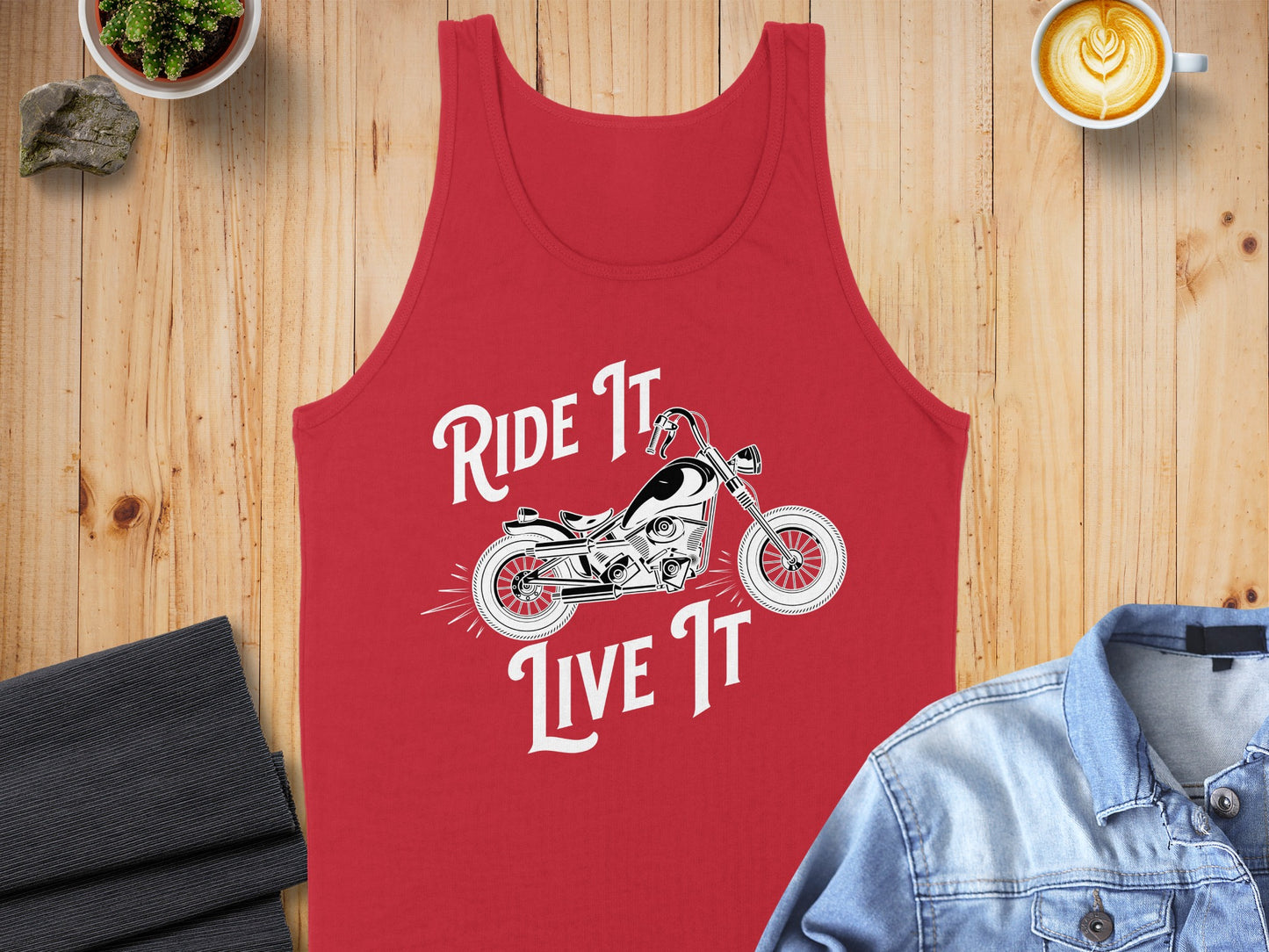Ride It Live It Motorcycle Tank Top Product