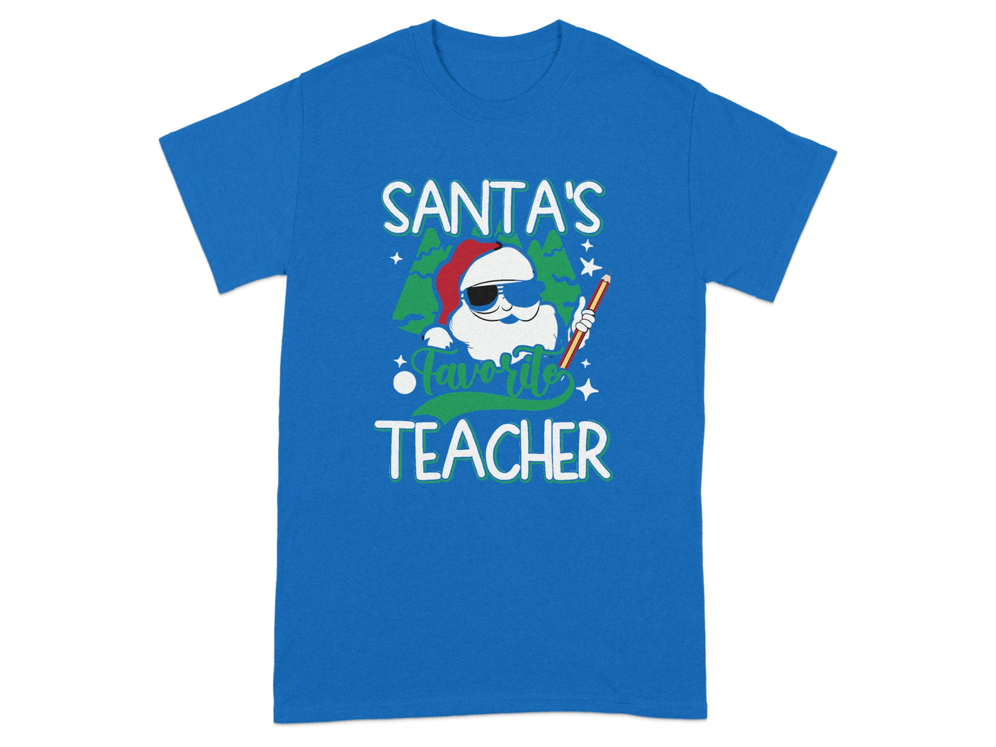 Santa's Favorite Teacher Graphic T-Shirt