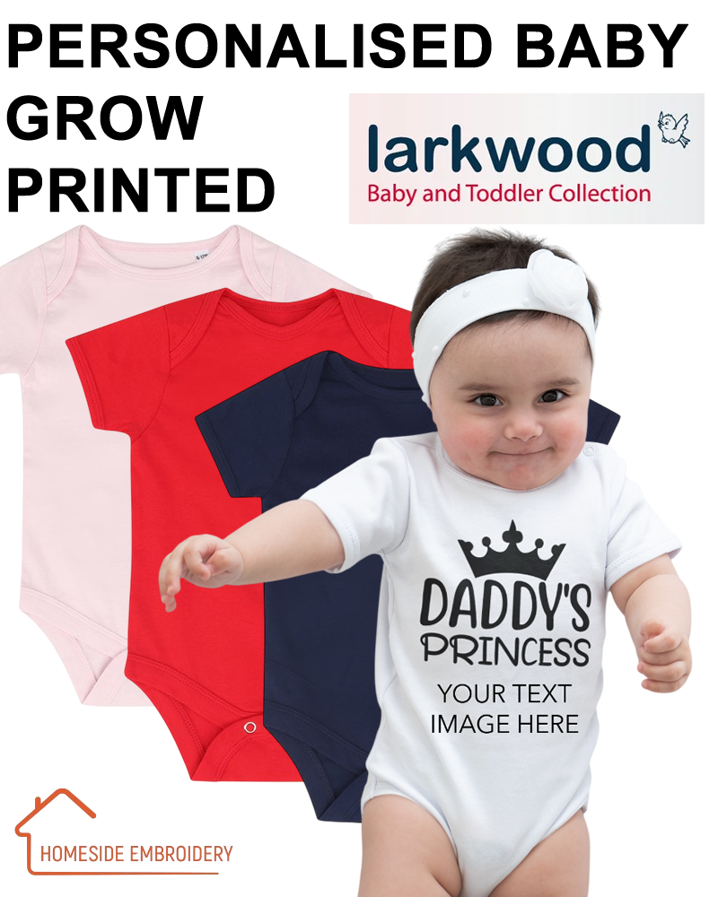 PERSONALISED BABY GROW ONESIES VEST