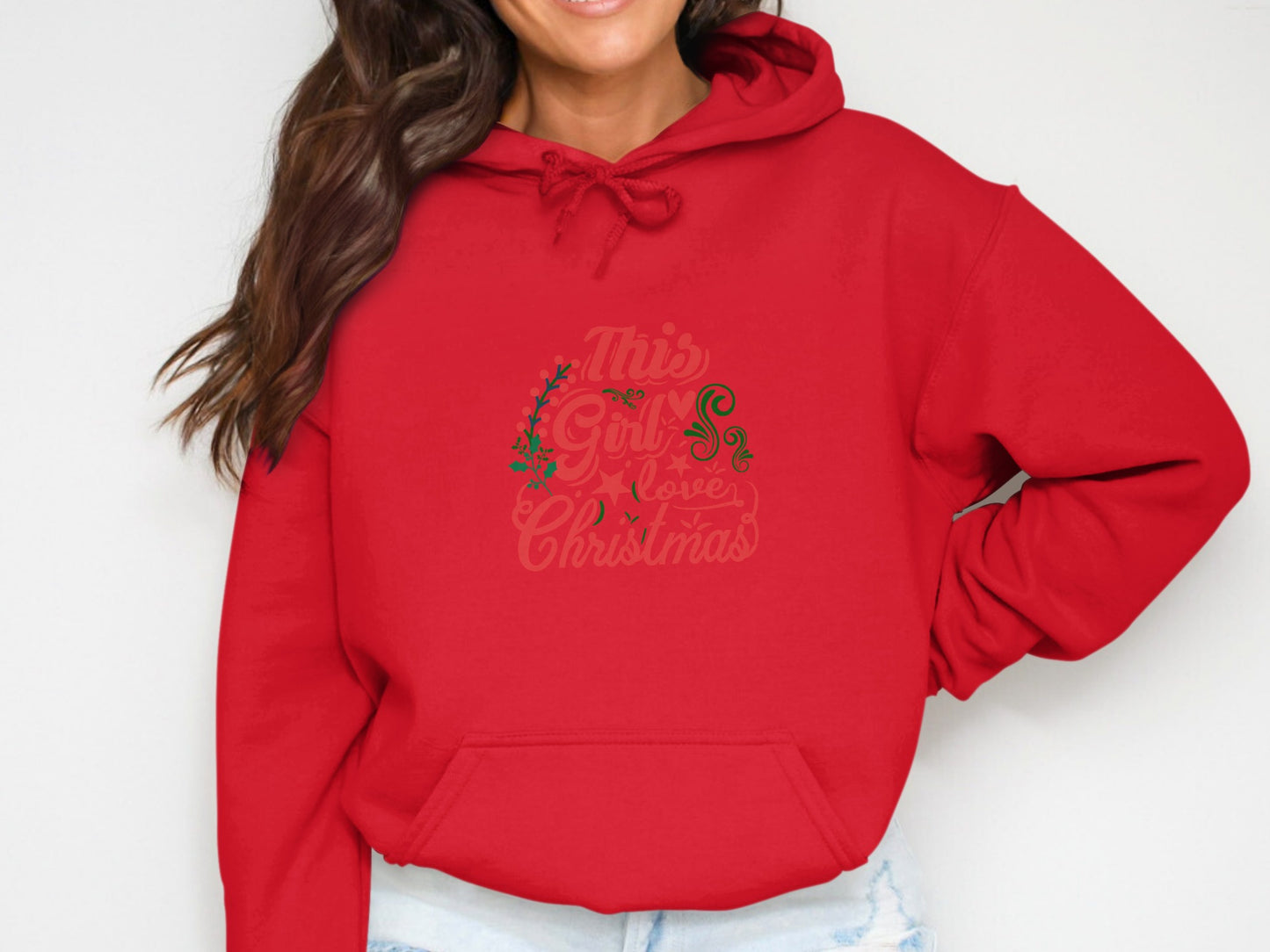 This Girl Loves Christmas Hoodie for Holiday Cheer