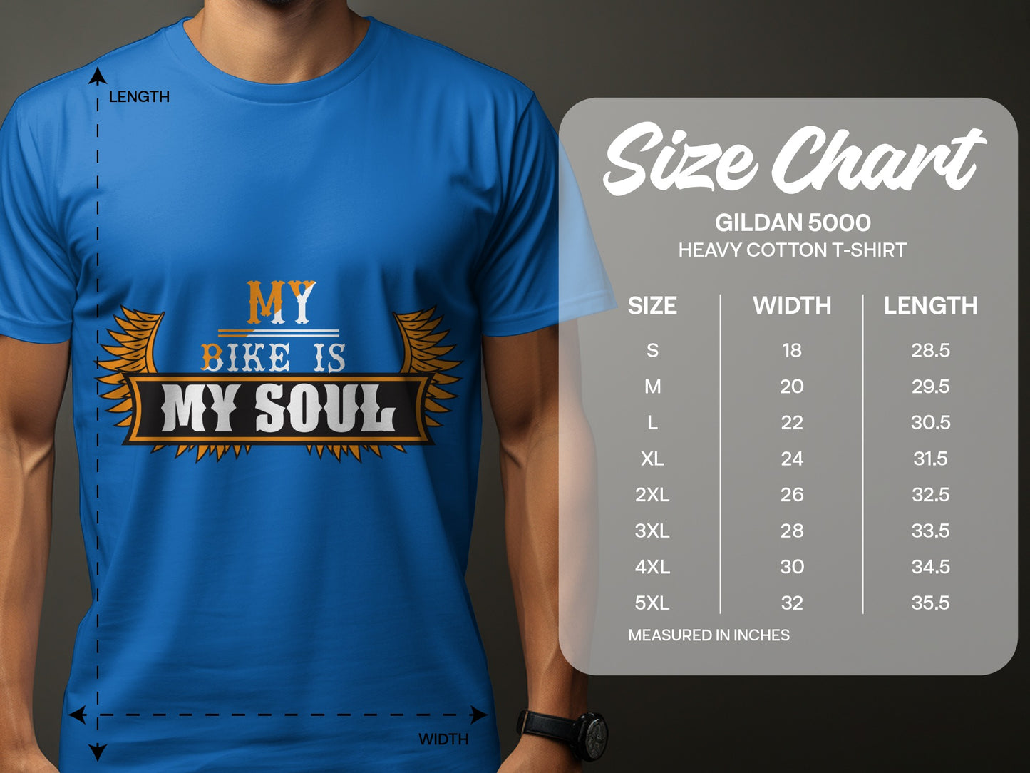 My Bike is My Soul Gildan 5000 T-Shirt