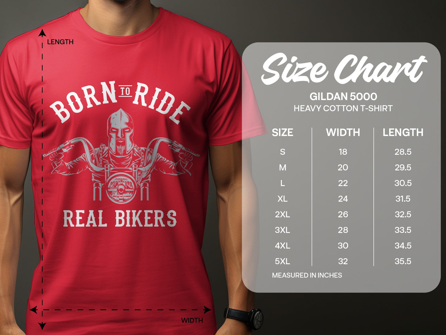 Born To Ride Real Bikers T-Shirt