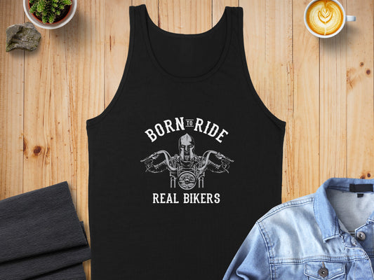 Born to Ride Real Bikers Graphic Tank Top product