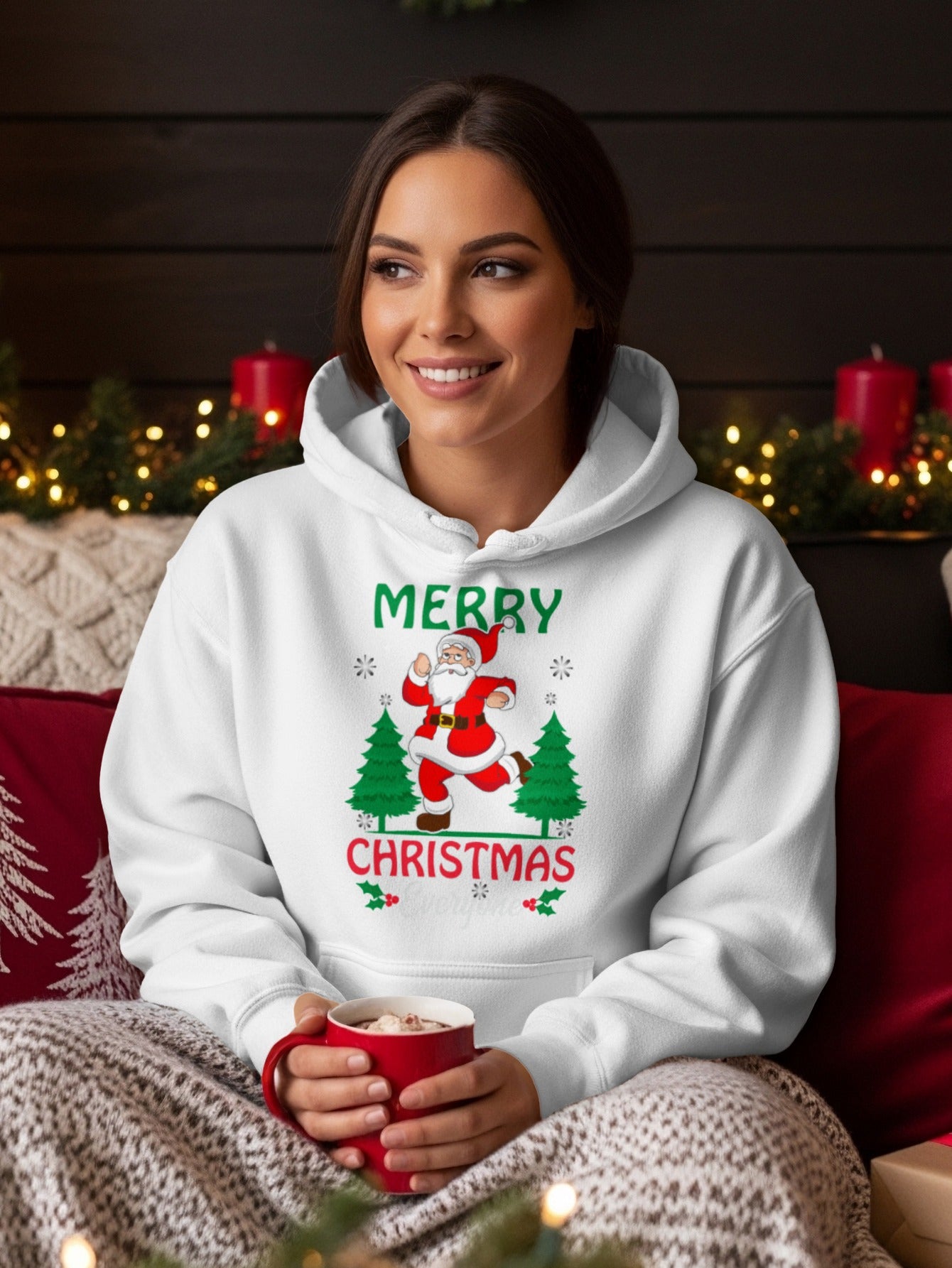 Merry Christmas Santa Claus Holiday Hoodie