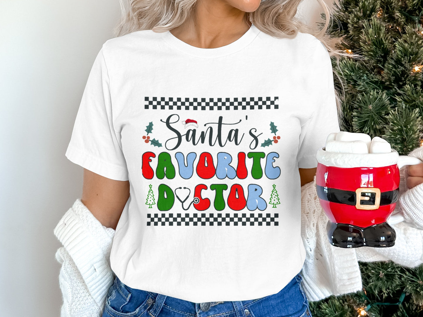 Santa's Favorite Doctor Holiday Shirt