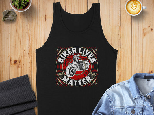 Biker Lives Matter Motorcycle Graphic Tank Tops