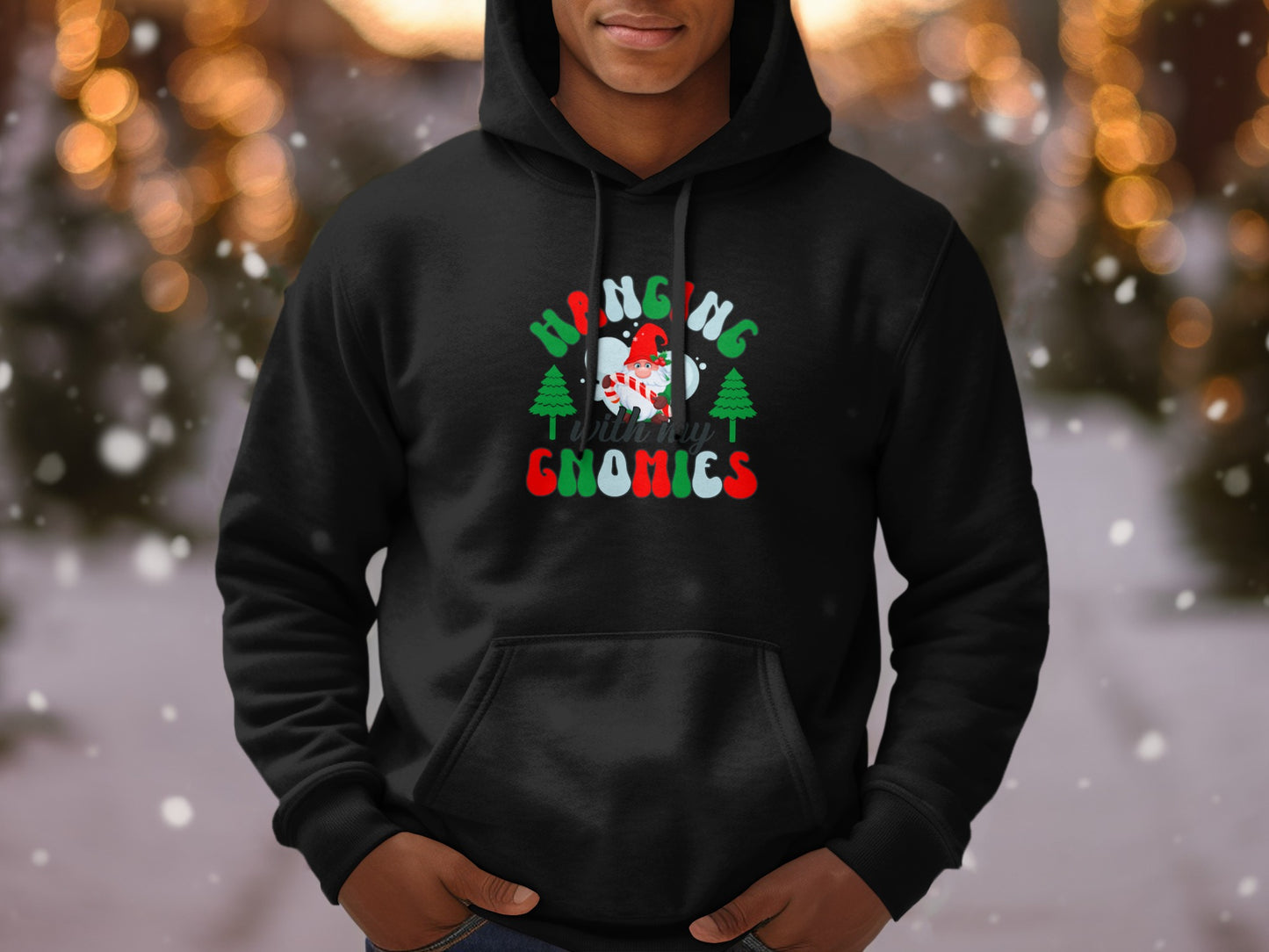 Hanging with My Gnomies Black Hoodie product