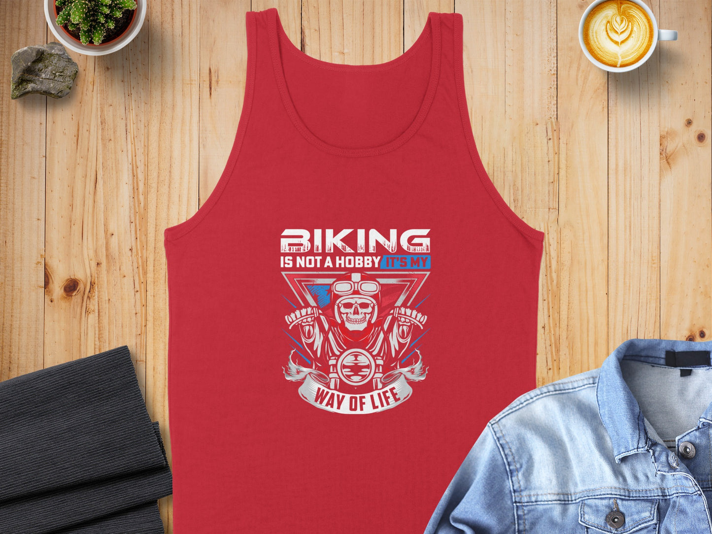 Biking Is Not A Hobby It's My Way Of Life Tank Top