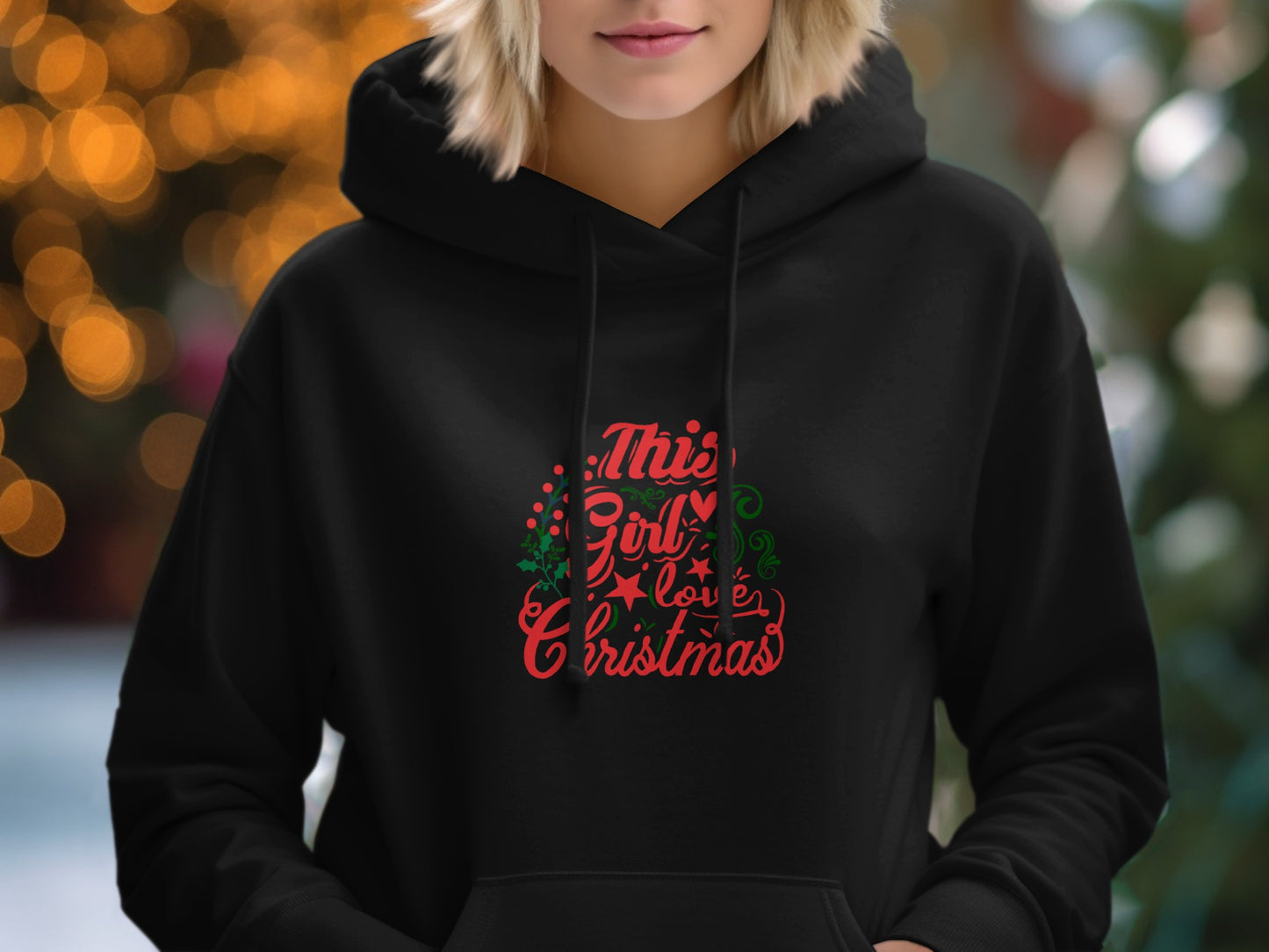 This Girl Loves Christmas Hoodie Product