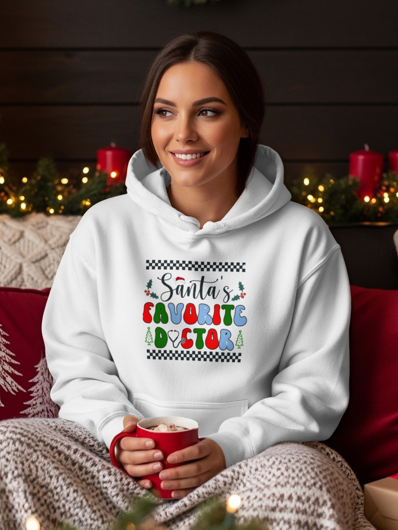 Santa's Favorite Doctor Christmas Hoodie