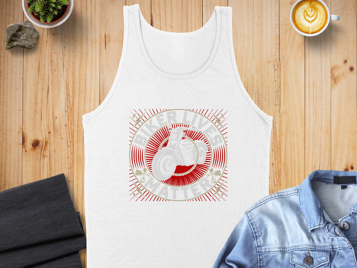 Biker Life Matters Graphic Muscle Shirt Tank Top