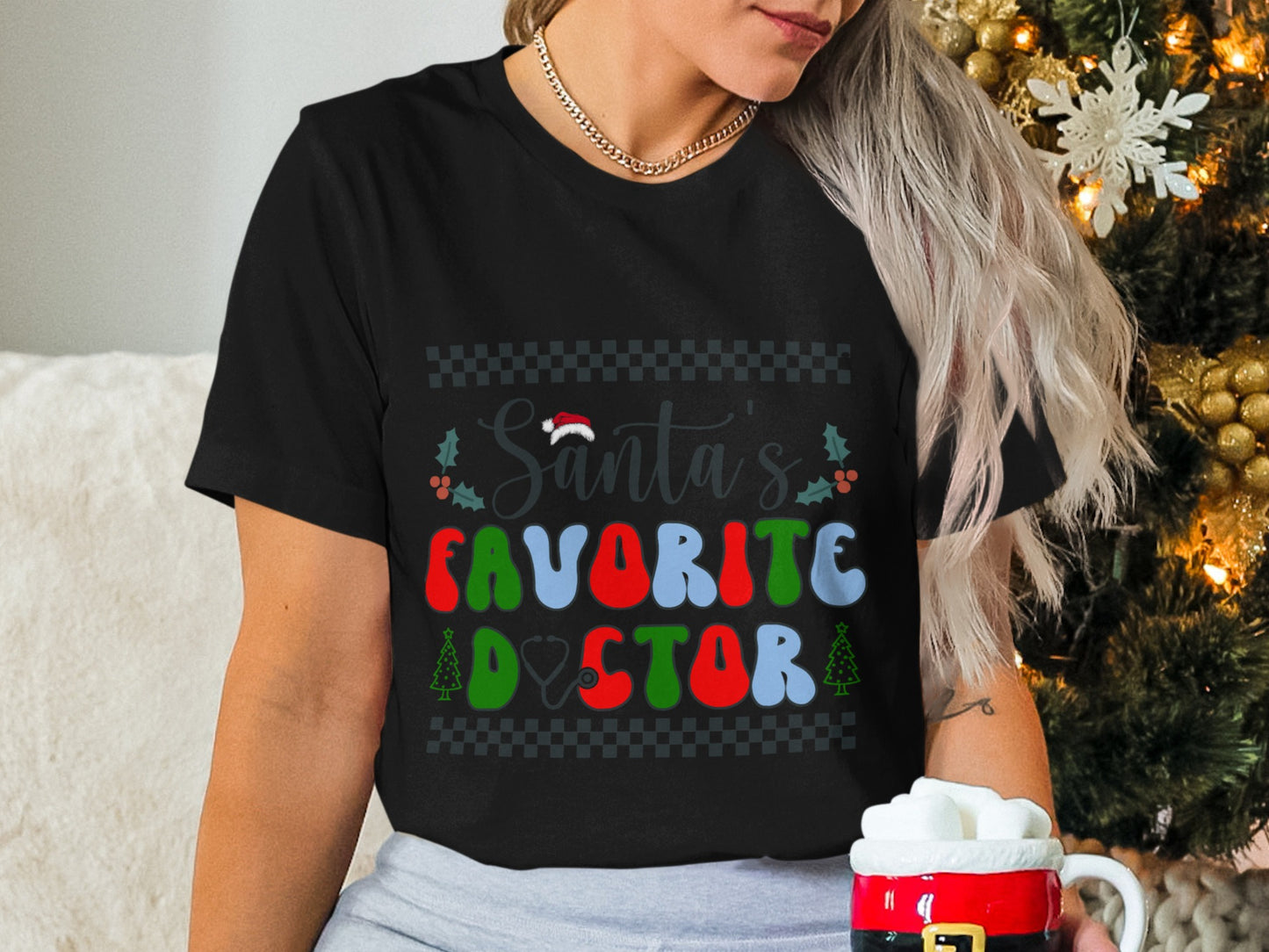 Santa's Favorite Doctor Christmas Shirt