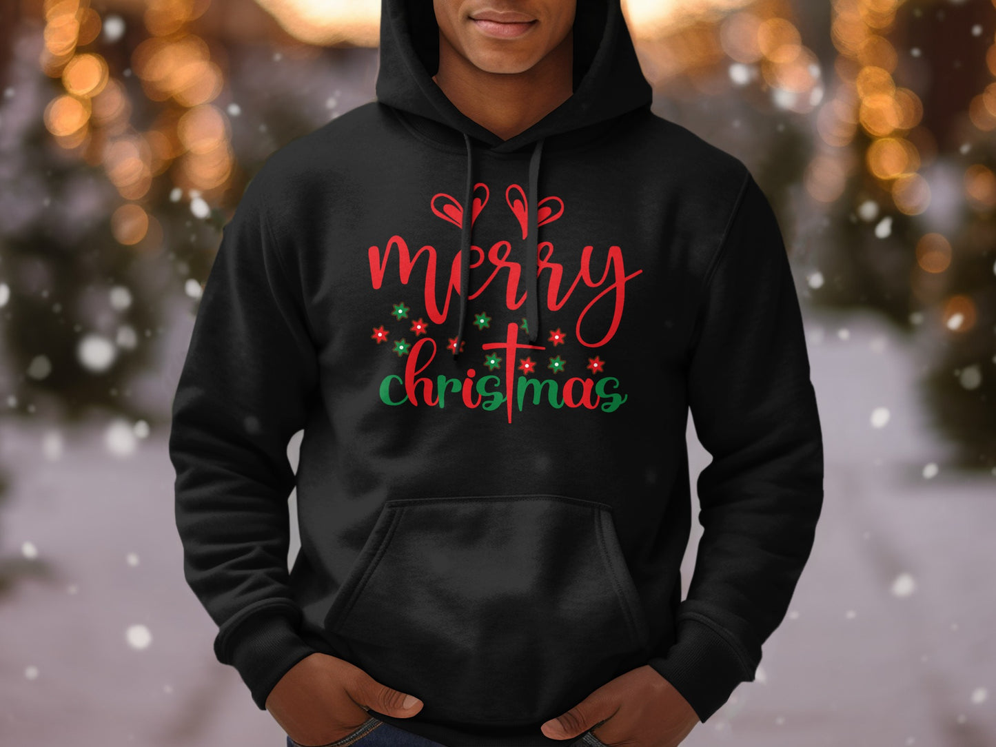 Merry Christmas Hoodie Festive Winter Apparel