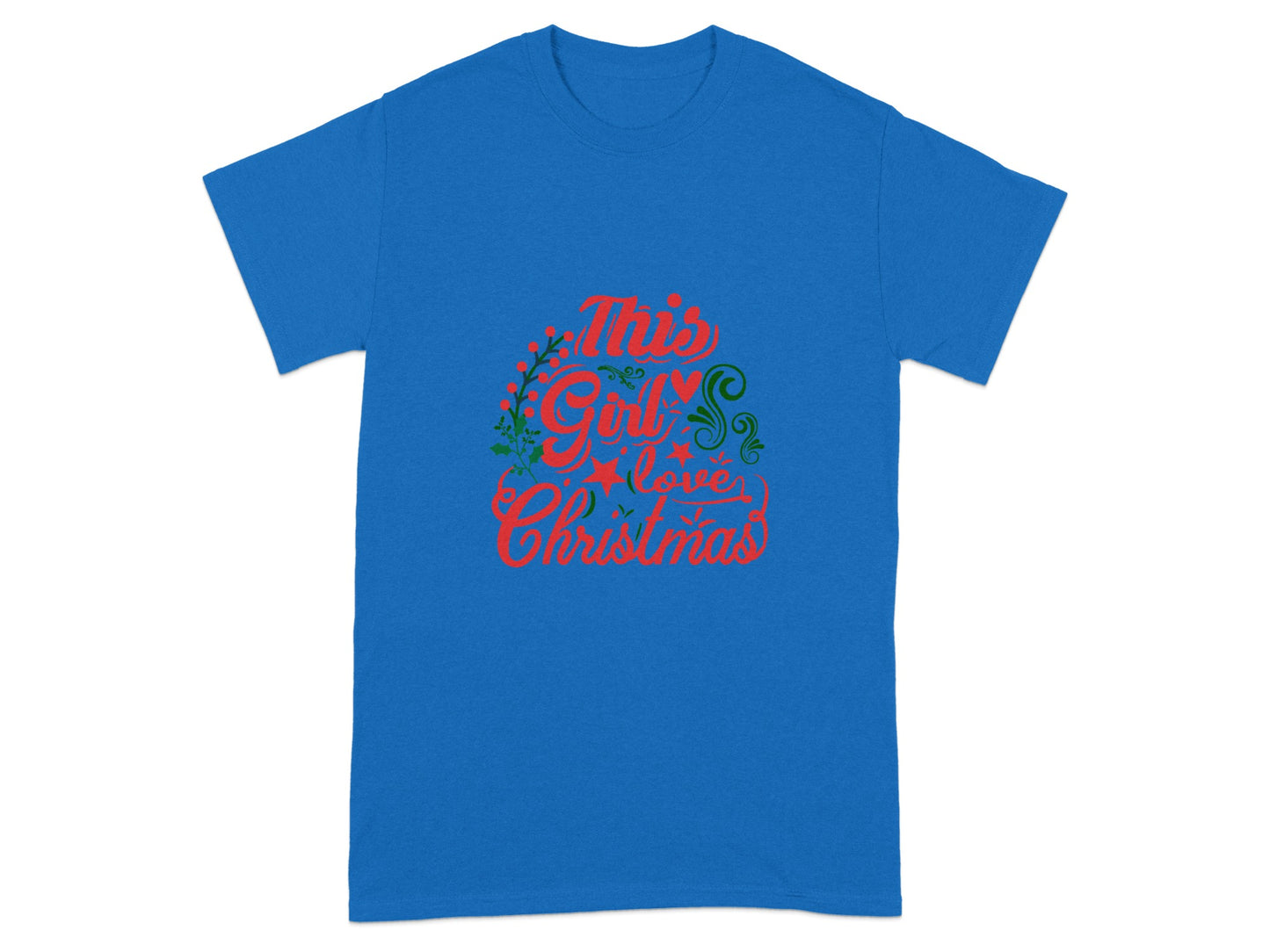 This Girl Loves Christmas Festive Graphic T-shirt