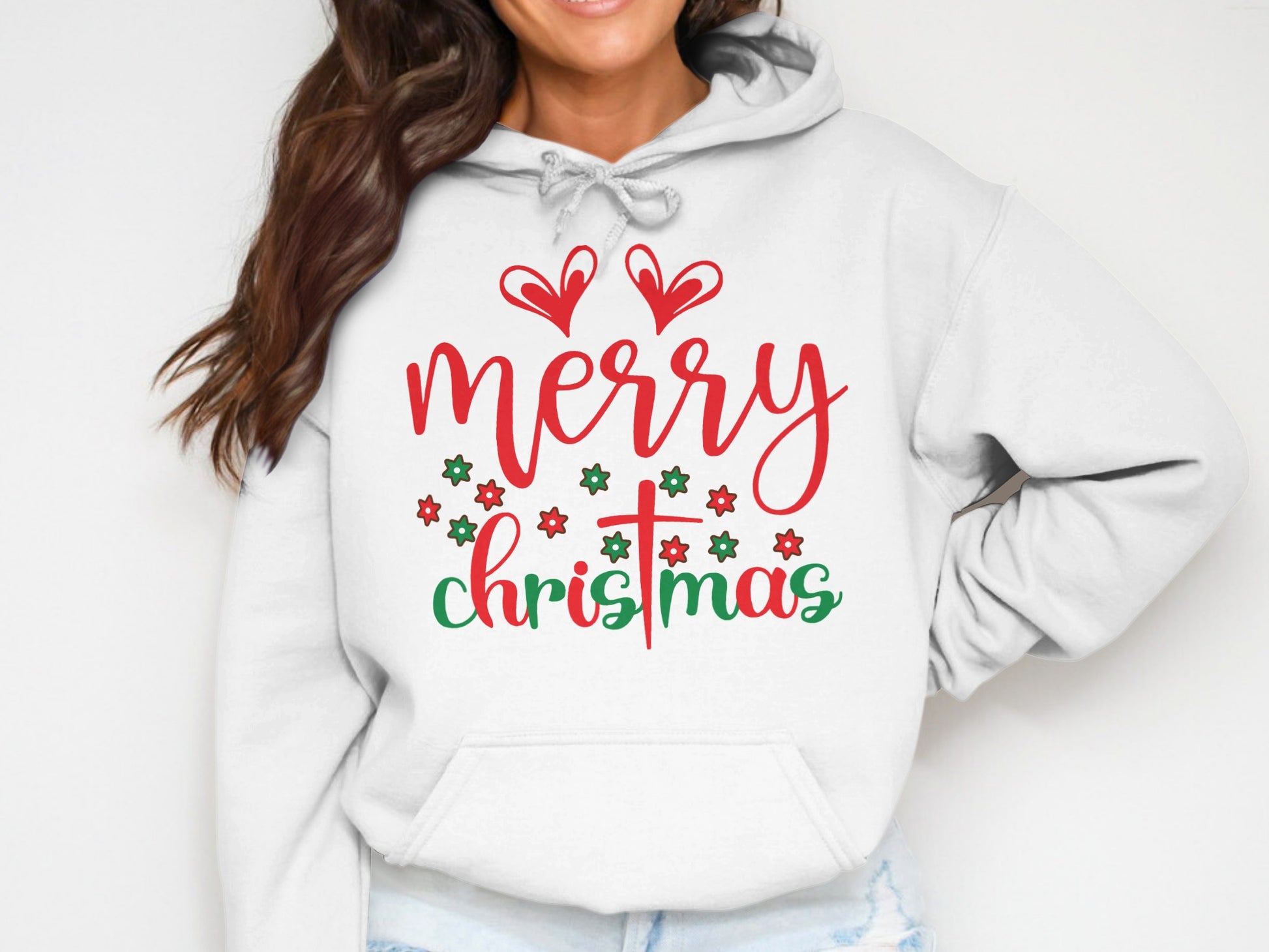 Merry Christmas Design Printed Hoodie