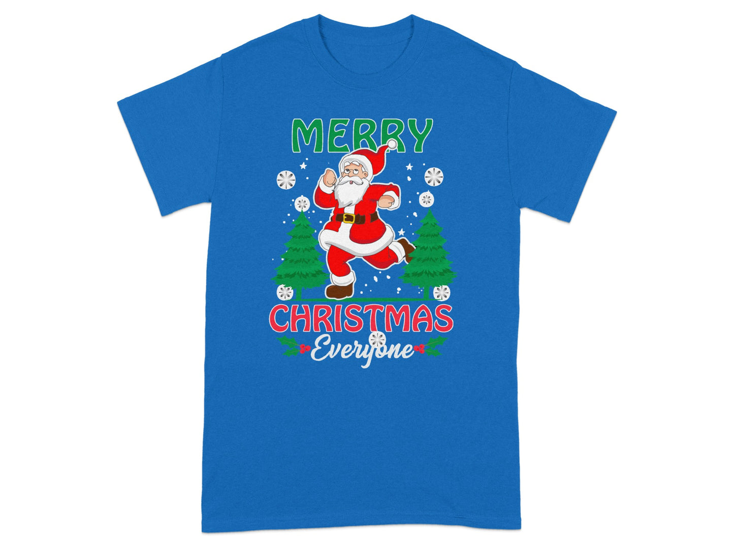 Merry Christmas Everyone Santa Claus Graphic T-Shirt