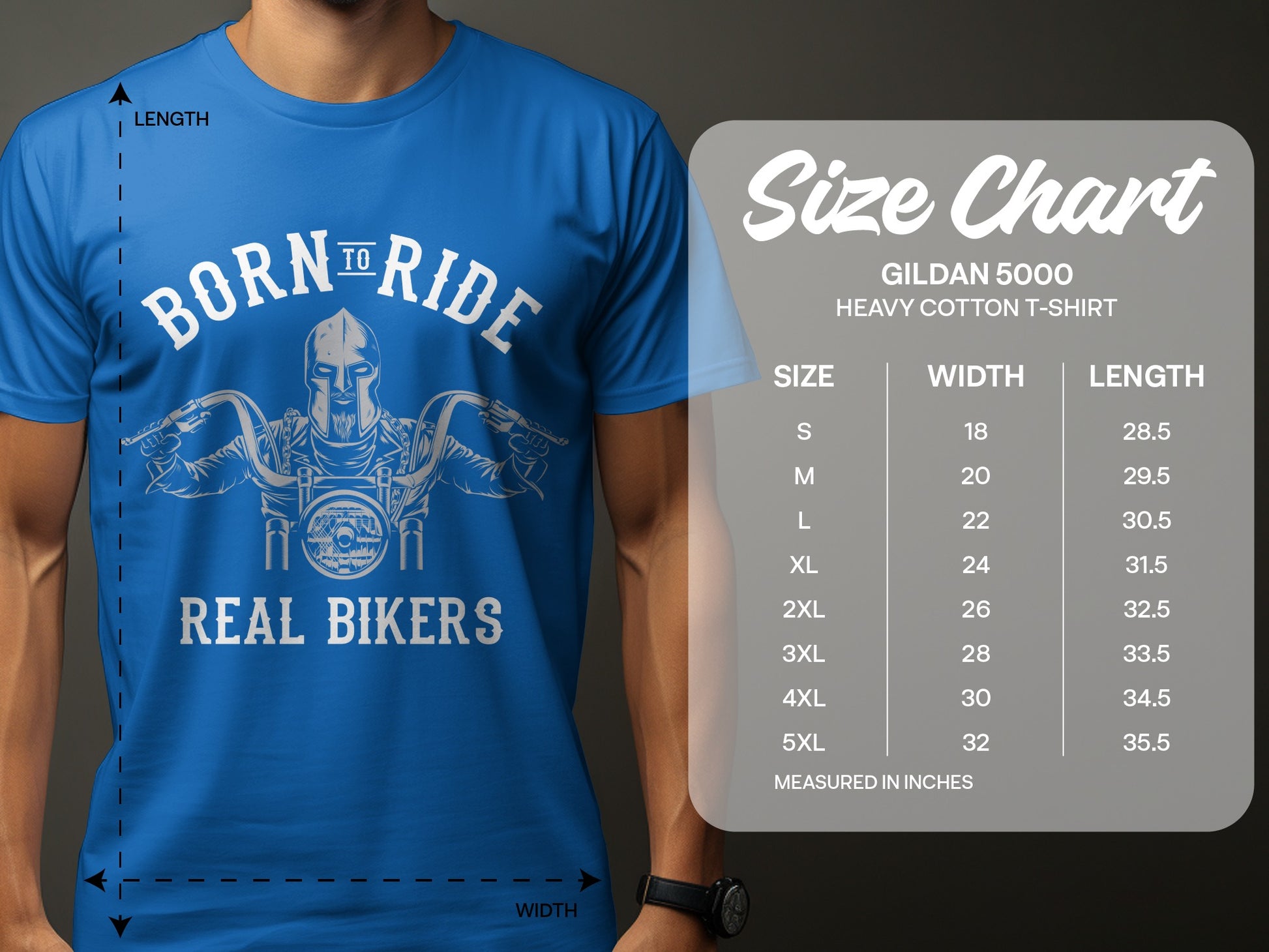 Born to Ride Real Bikers T-Shirt for Motorcyclists