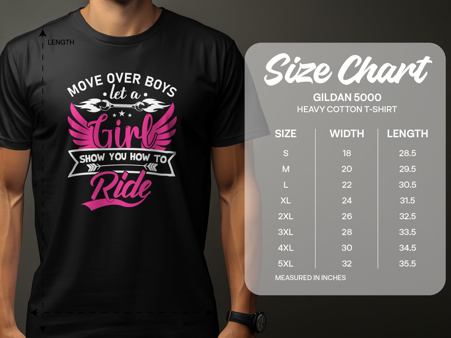 Move Over Boys Let a Girl Show You How to Ride T-shirt