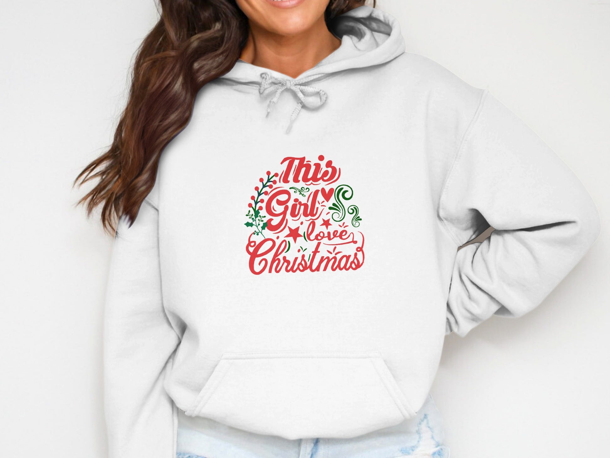 This Girl Loves Christmas Festive Hoodie Product