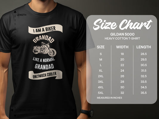 I Am a Biker Grandad Like A Normal Grandad Only Much Cooler T-Shirt