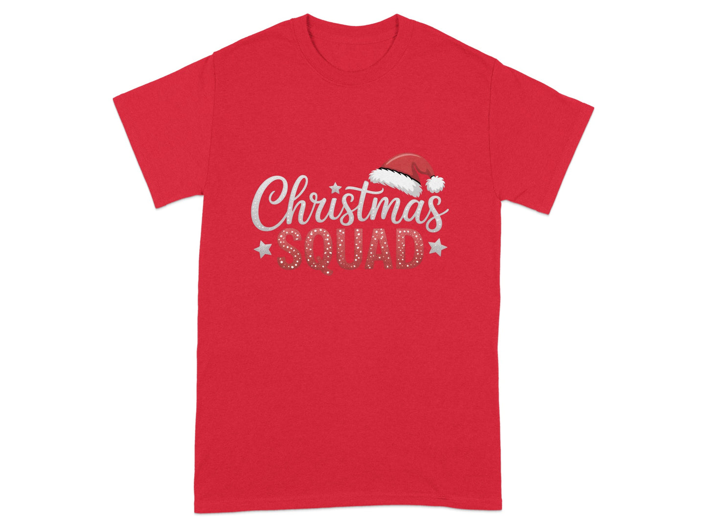 Christmas Squad Festive Red Graphic T-shirt