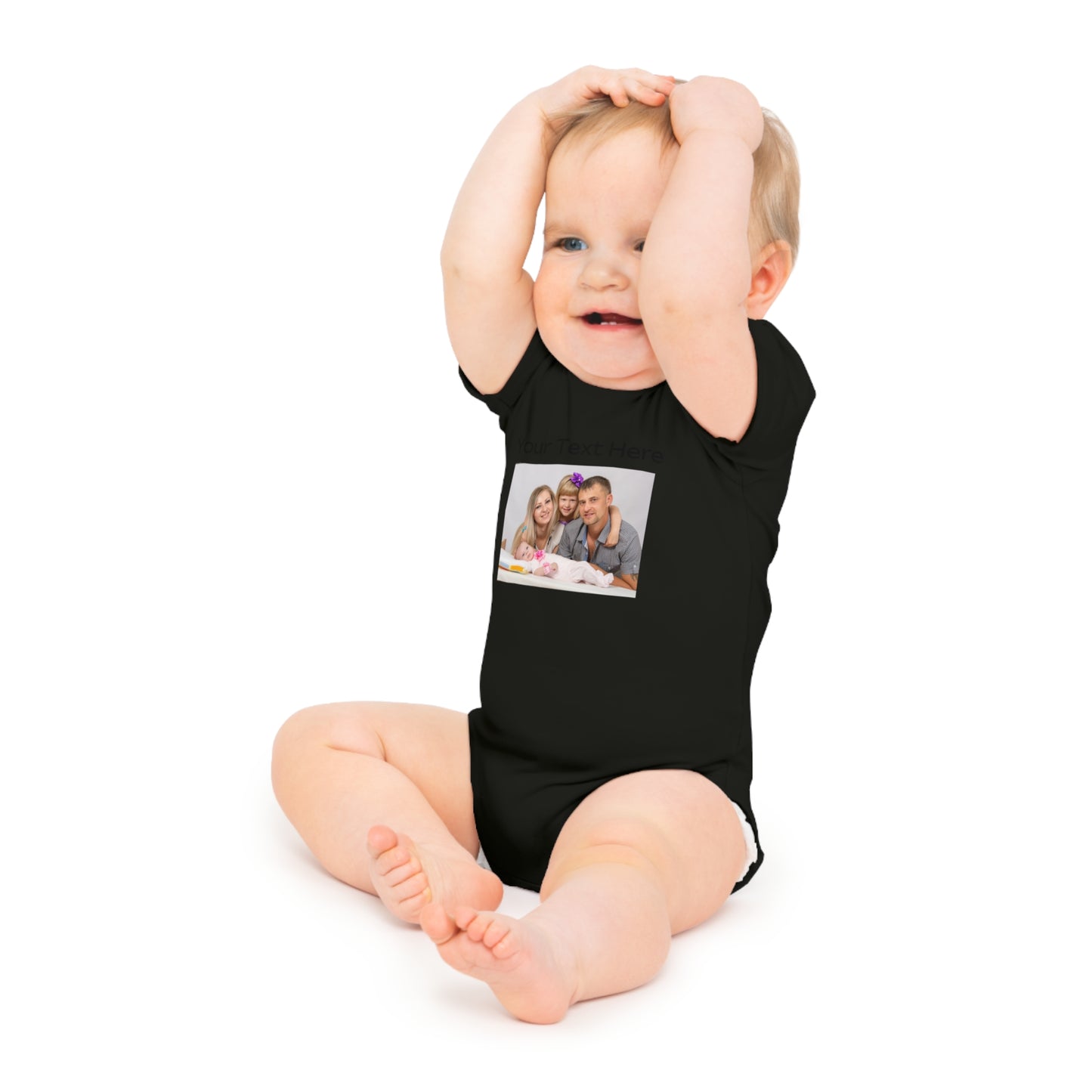 Personalised Baby Bodysuit Customisation Photo/Text Bodysuit Customised Baby
