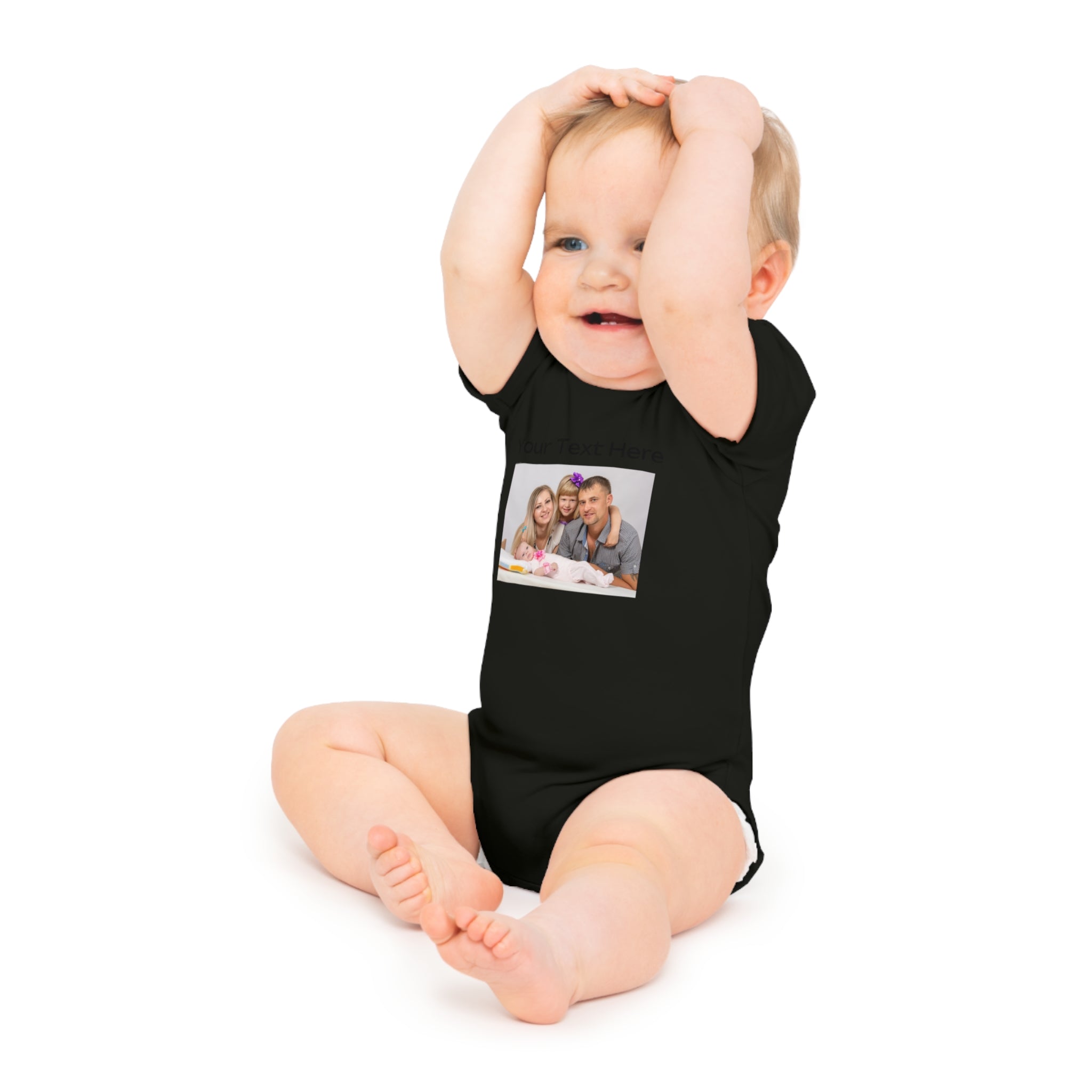 Personalised Baby Bodysuit Customisation Photo/Text Bodysuit Customised Baby