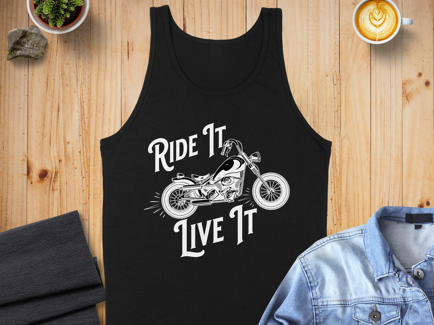 Ride It Live It Motorcycle Tank Top product