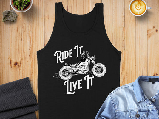 Ride It Live It Motorcycle Tank Top product