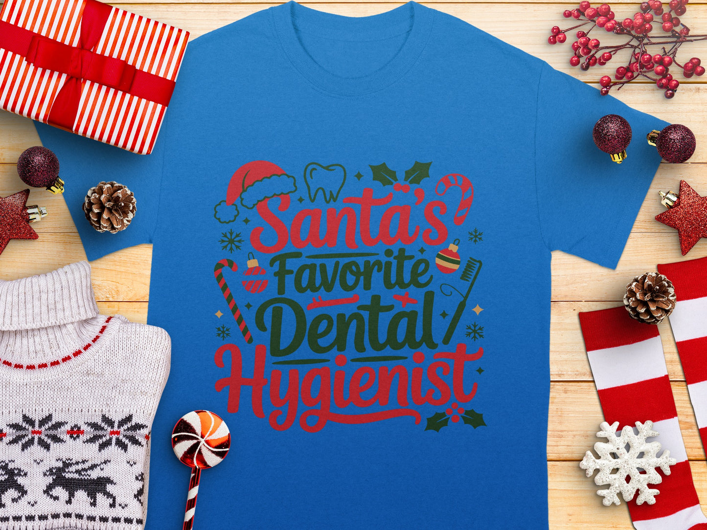 Santa's Favorite Dental Hygienist T-shirt