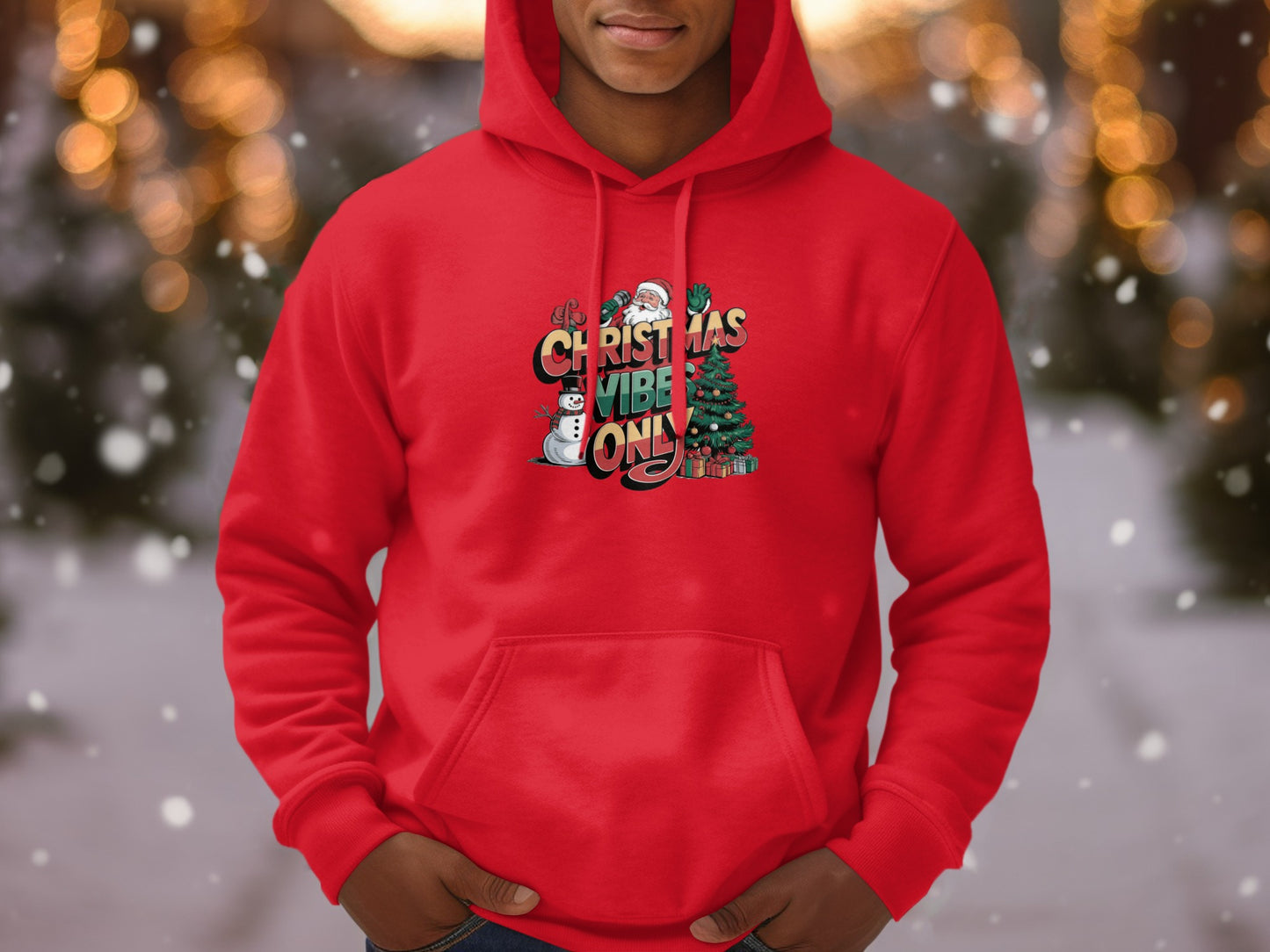 Christmas Vibes Only Festive Hoodie For The Holidays