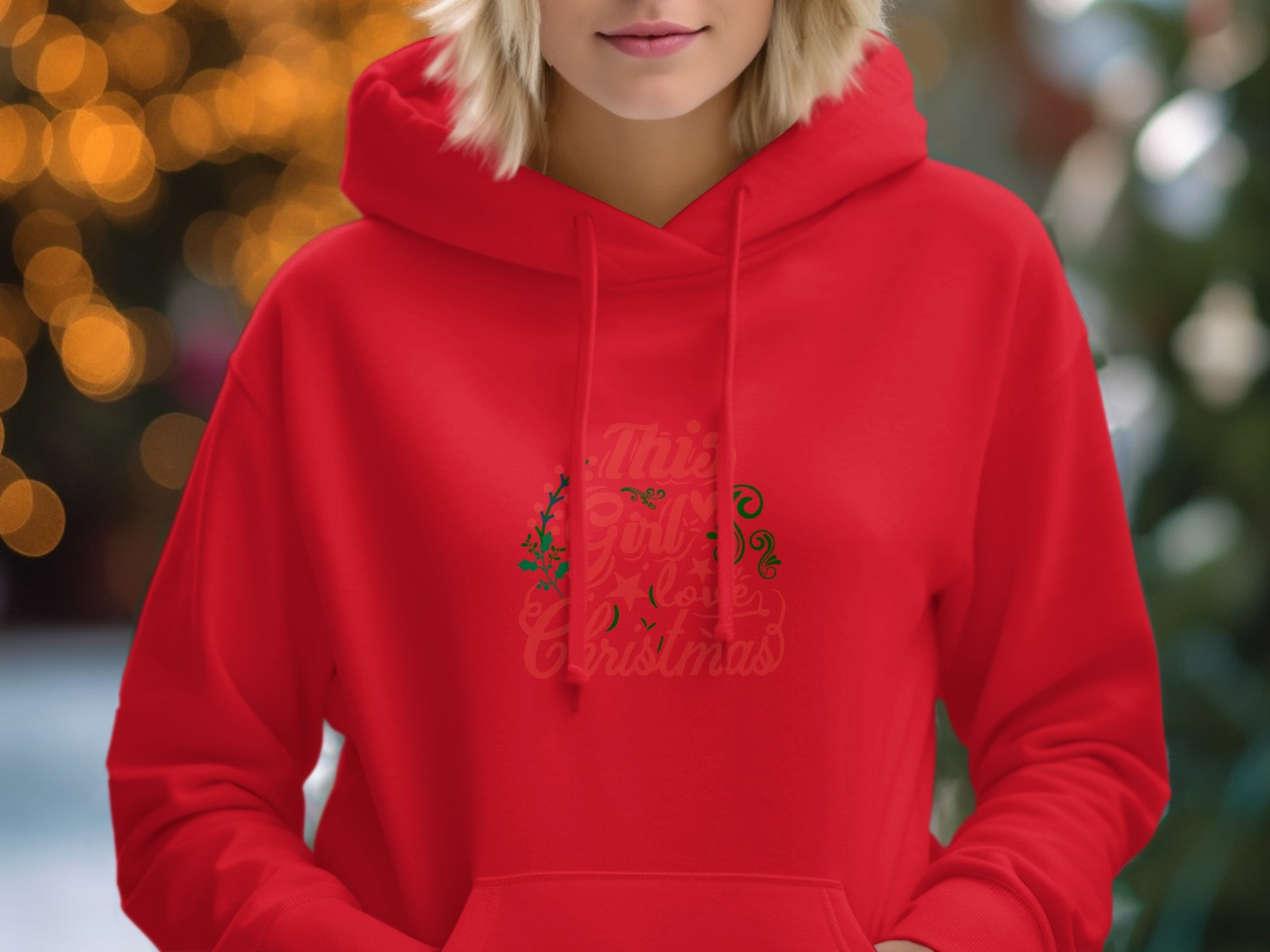 This Girl Loves Christmas Holiday Hoodie