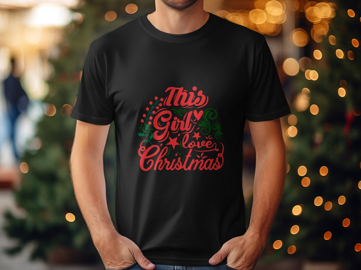 This Girl Loves Christmas Festive Tee Shirt