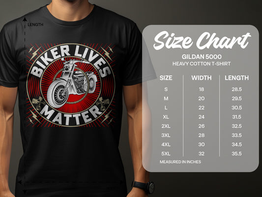 Biker Lives Matter stylish motorcycle graphic shirt