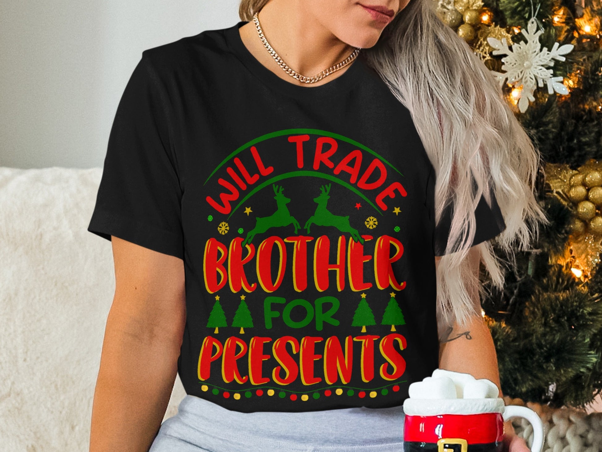 Will Trade Brother For Presents Holiday T-Shirt