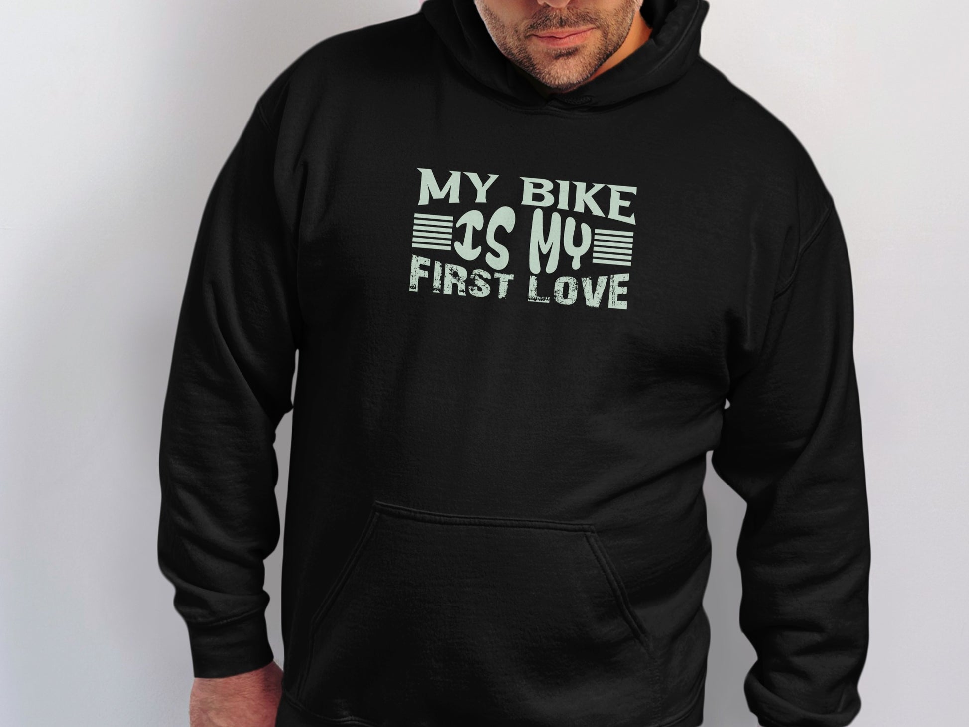 My Bike Is My First Love Printed Hoodie Product