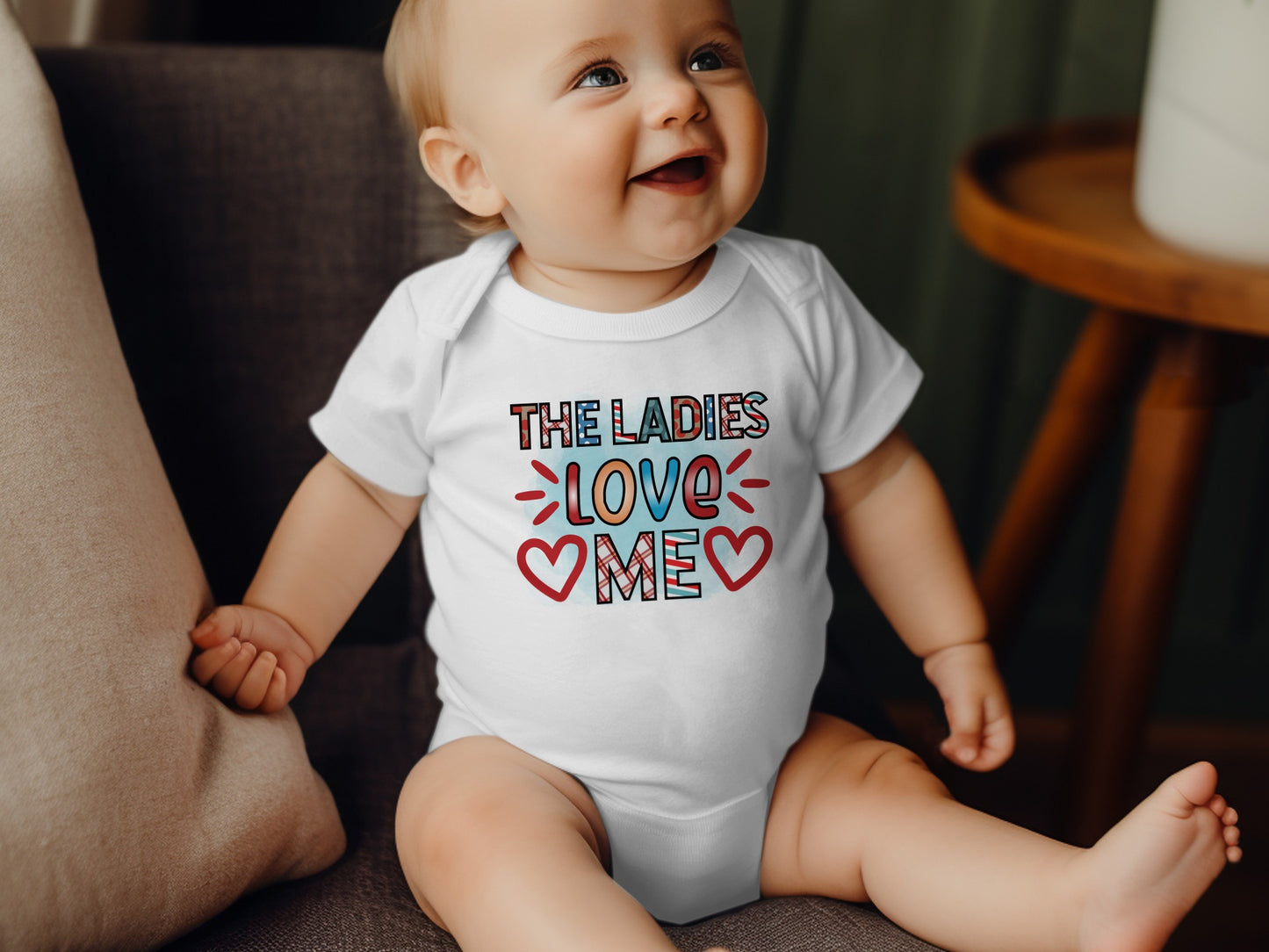 The Ladies Love Me Cute Baby Bodysuit Clothing Product