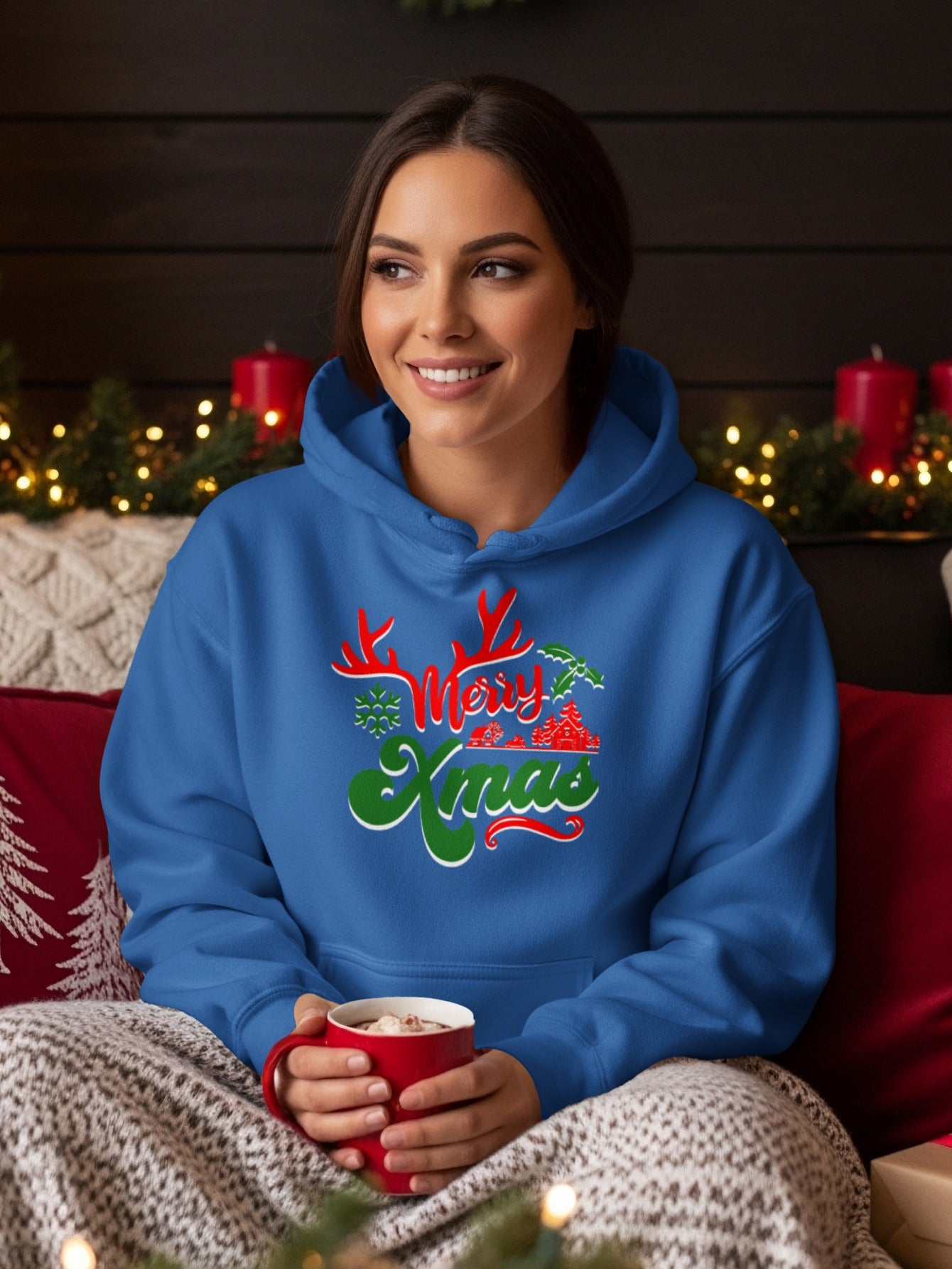Merry Xmas Festive Holiday Hoodie