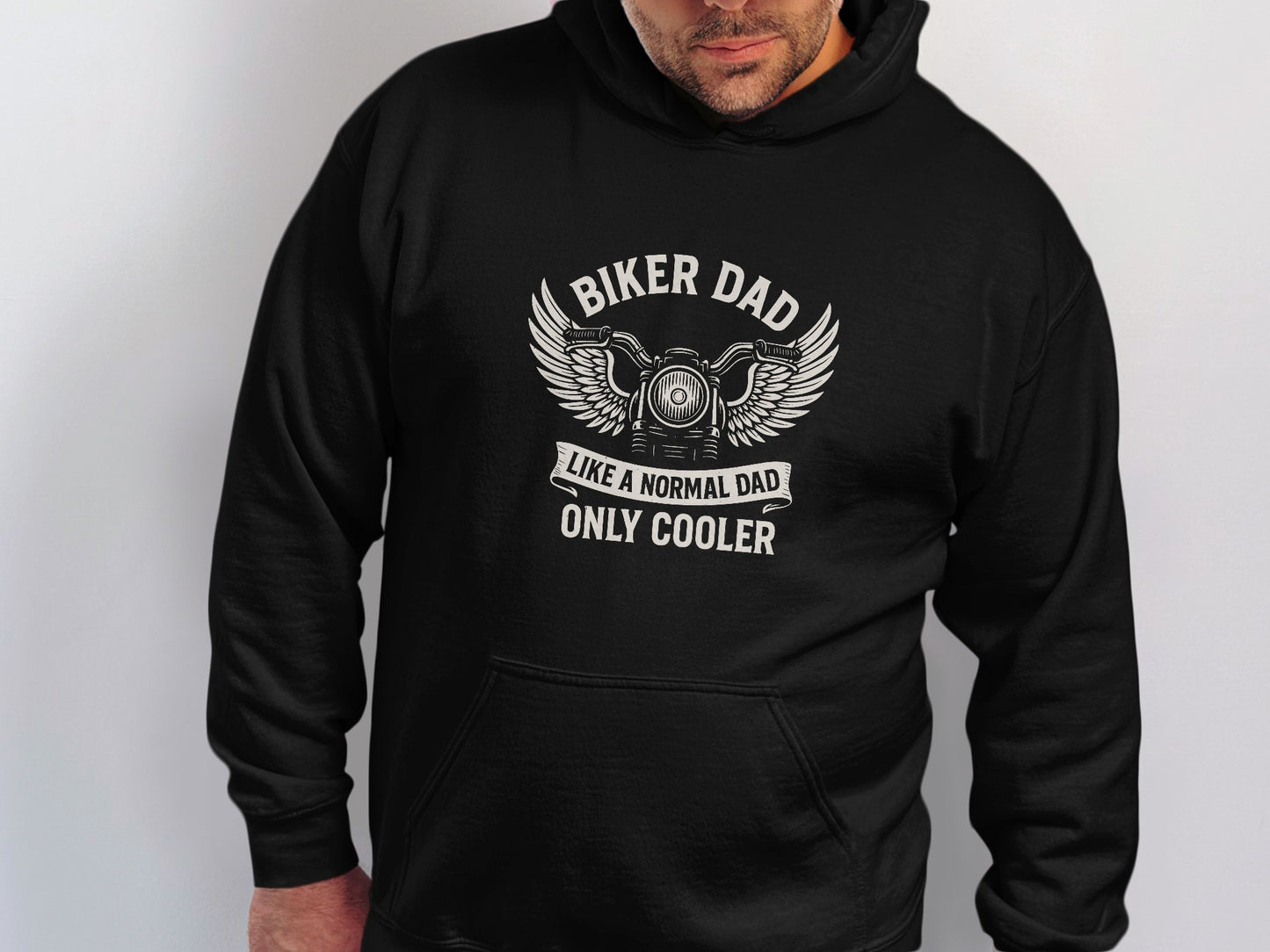 Biker Dad Like a Normal Dad Only Cooler hoodie