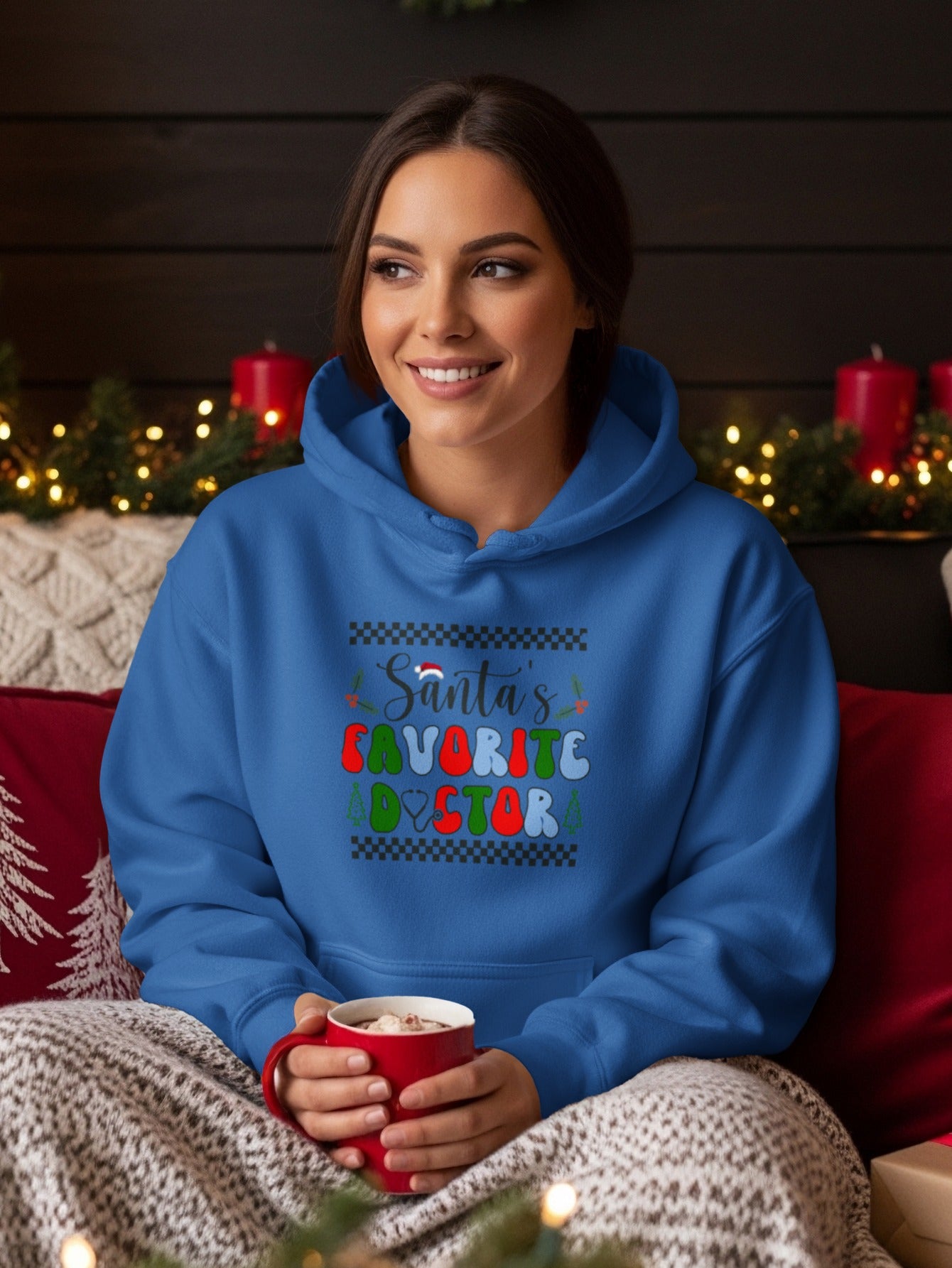 Santa's Favorite Doctor Festive Hoodie