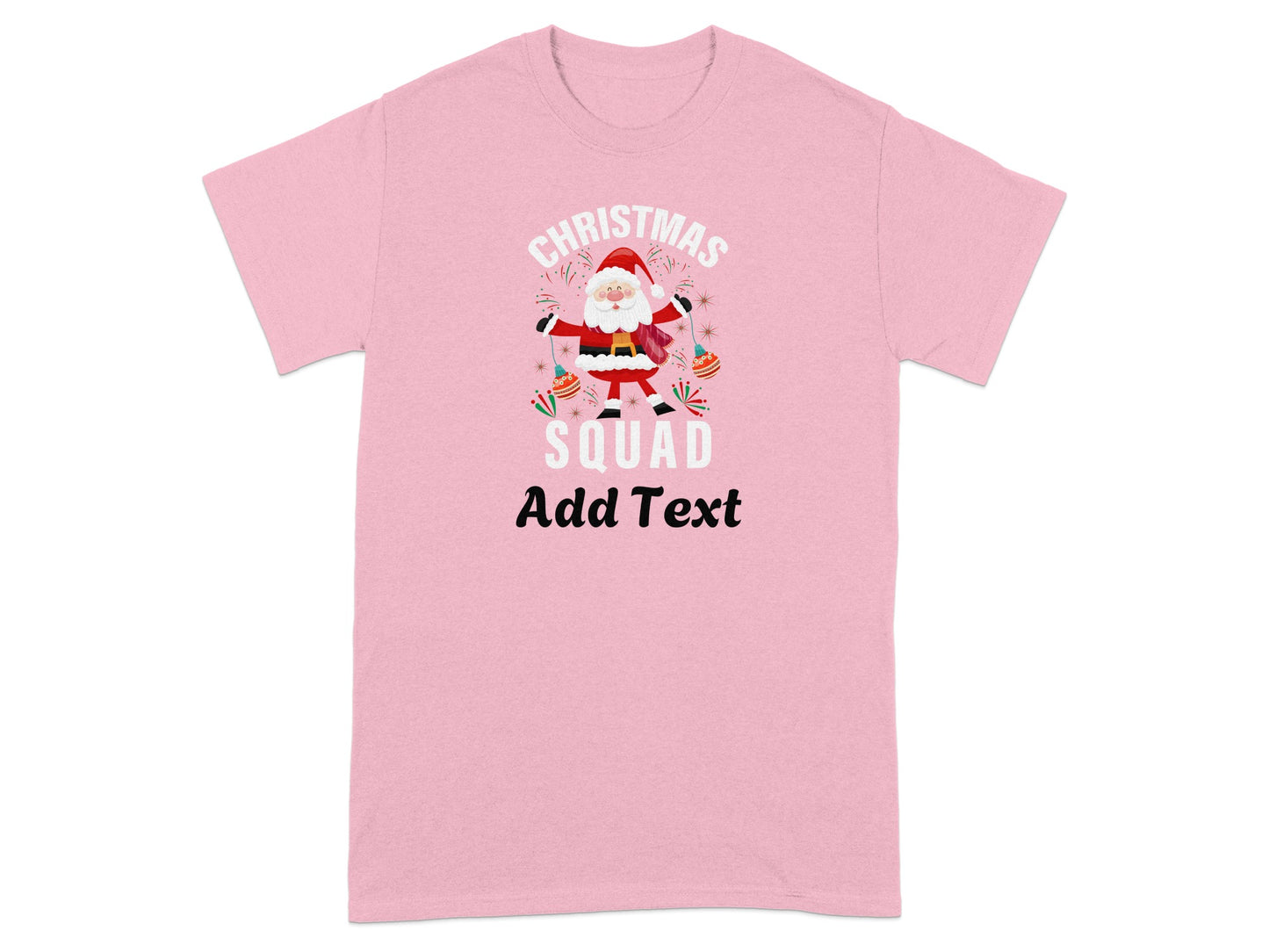 Christmas Squad Add Text Santa Claus Design Shirt