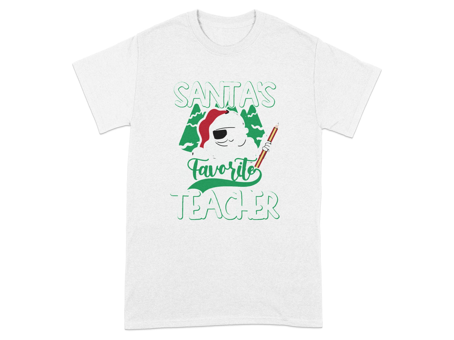 Santa's Favorite Teacher Graphic T-shirt
