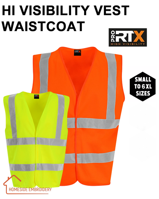 HI VISIBILITY VEST WAISTCOAT