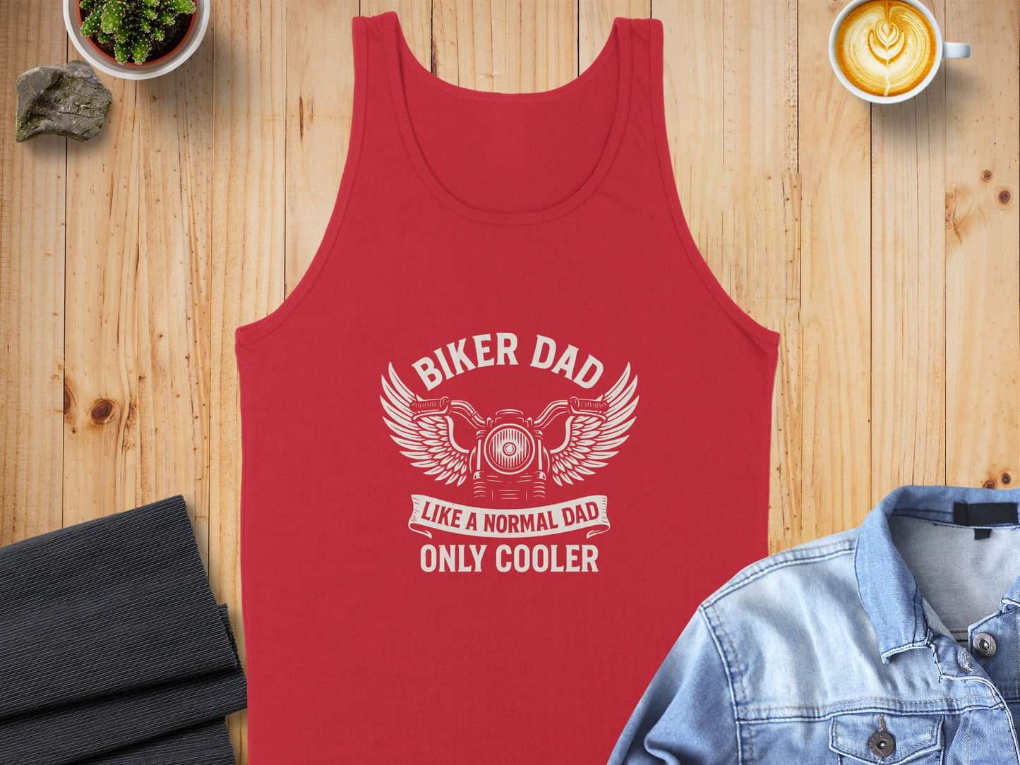 Biker Dad Like a Normal Dad Only Cooler Tank Top