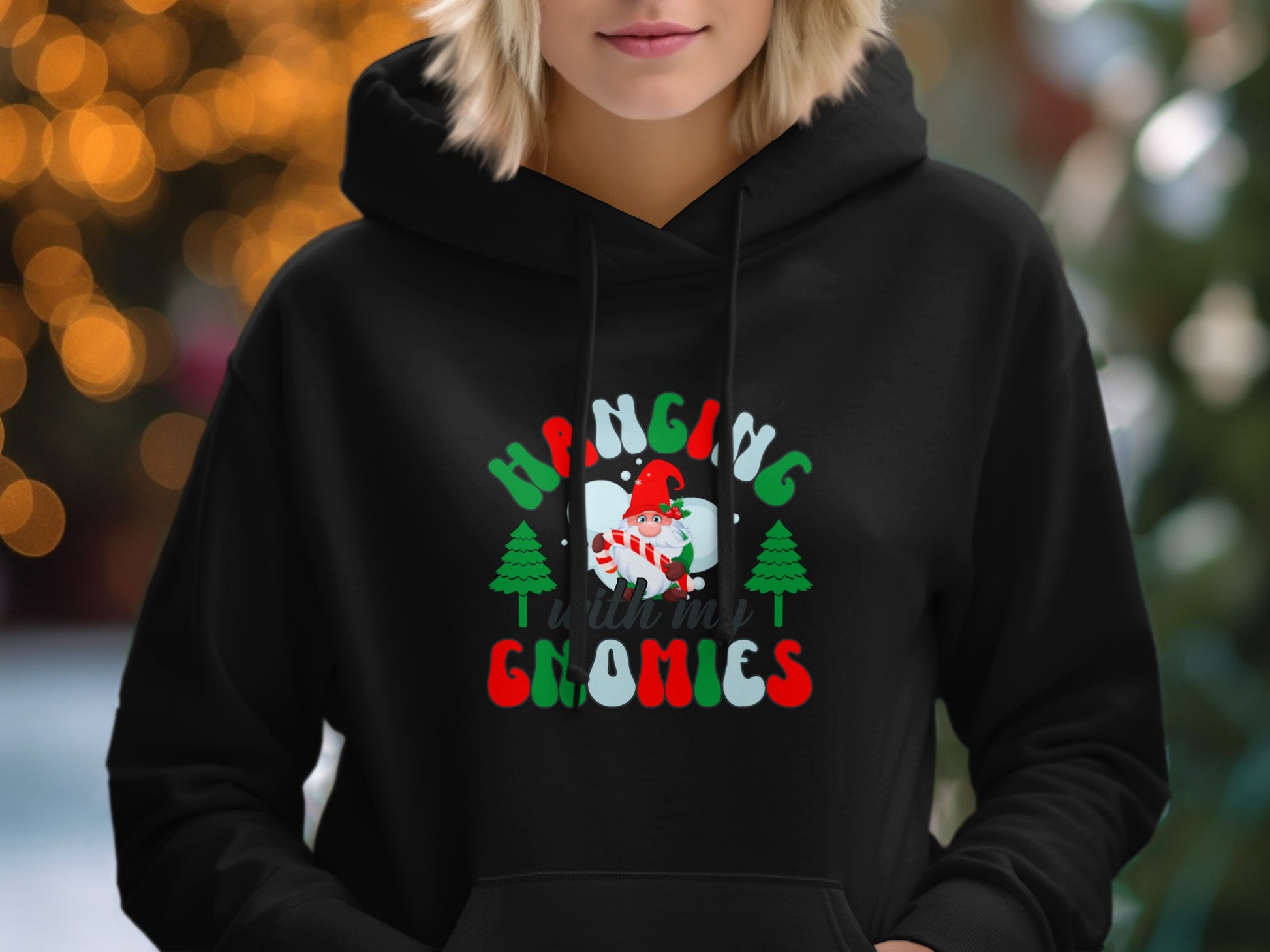 Hanging With My Gnomies Hoodie Holiday Design Product