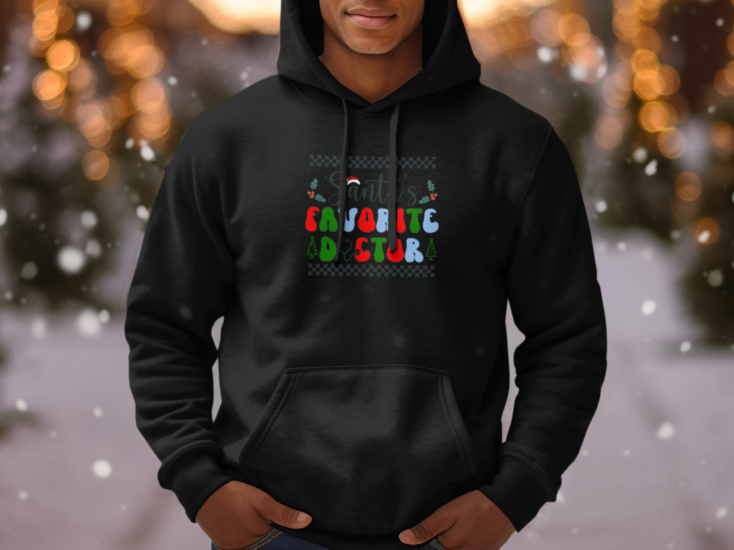 Santa's Favorite Adjuster Printed Hoodie