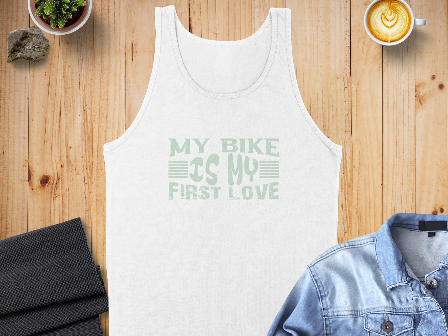 My Bike is My First Love Graphic Tank Top