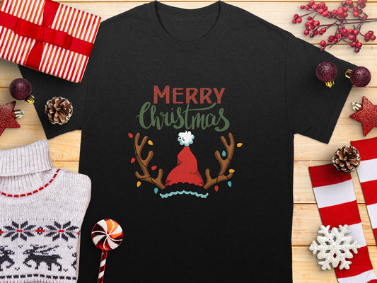 Festive Merry Christmas Graphic Tee for Holiday product