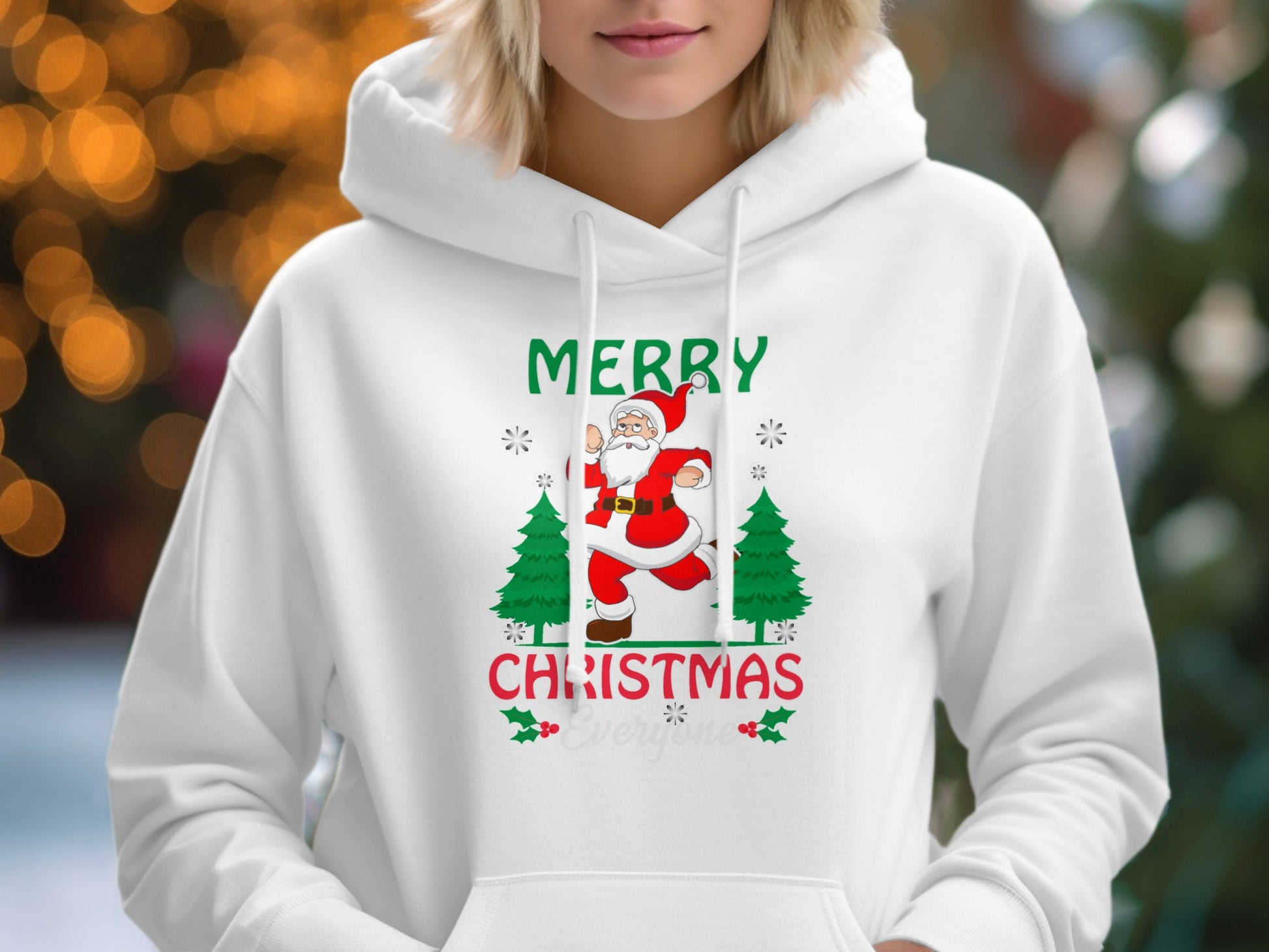 Merry Christmas Santa Claus Hoodie Christmas Top